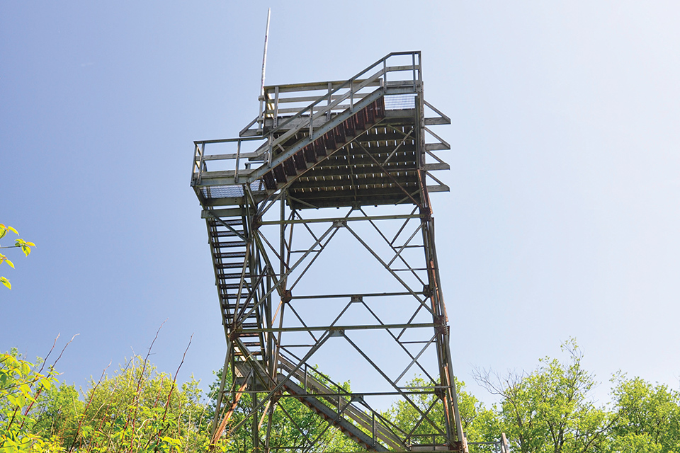 Bickle Knob Observation Tower in Tucker County, West Virginia (photo courtesy of Tucker County Visitors Bureau)