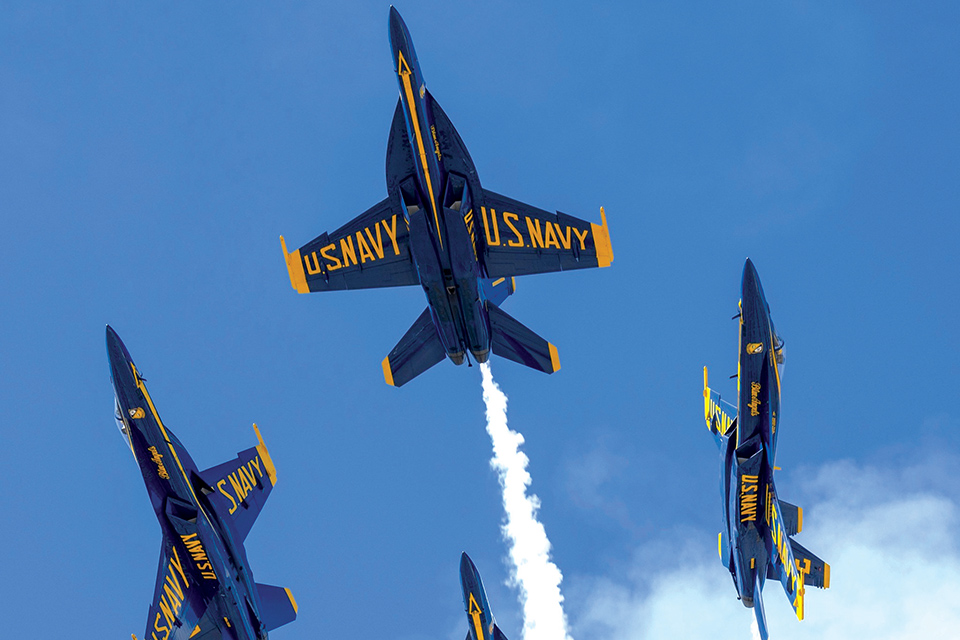 U.S. Navy planes flying at the Columbus Air Show (photo courtesy of the Columbus Air Show)