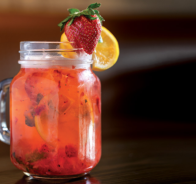 Strawberry basil lemonade from Gahanna’s Barrel & Boar (photo by Karin McKenna)