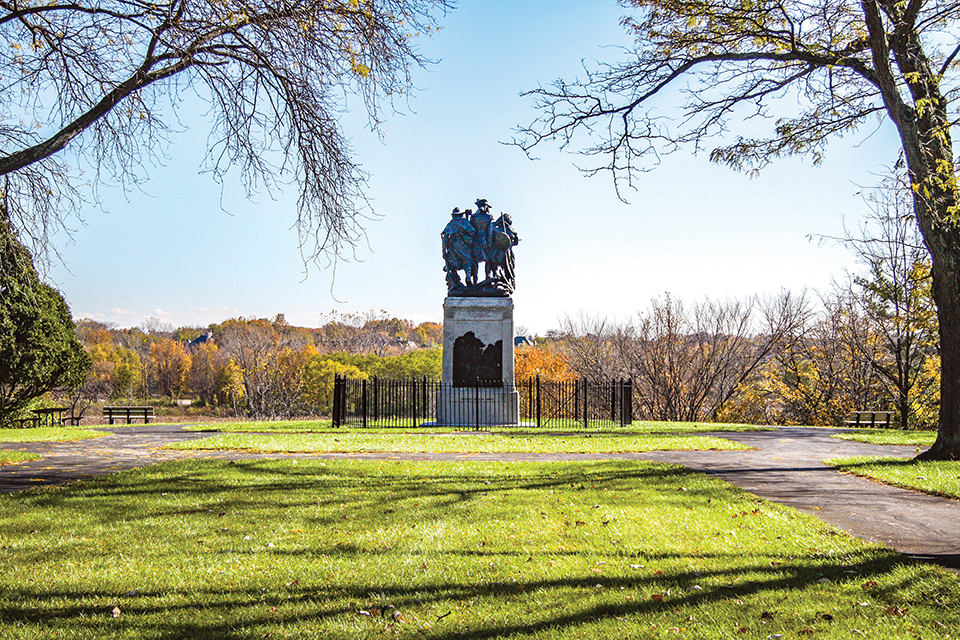 Monument to the Battle of Fallen Timbers at Fort Miamis in Maumee (photo courtesy of National Park Service)