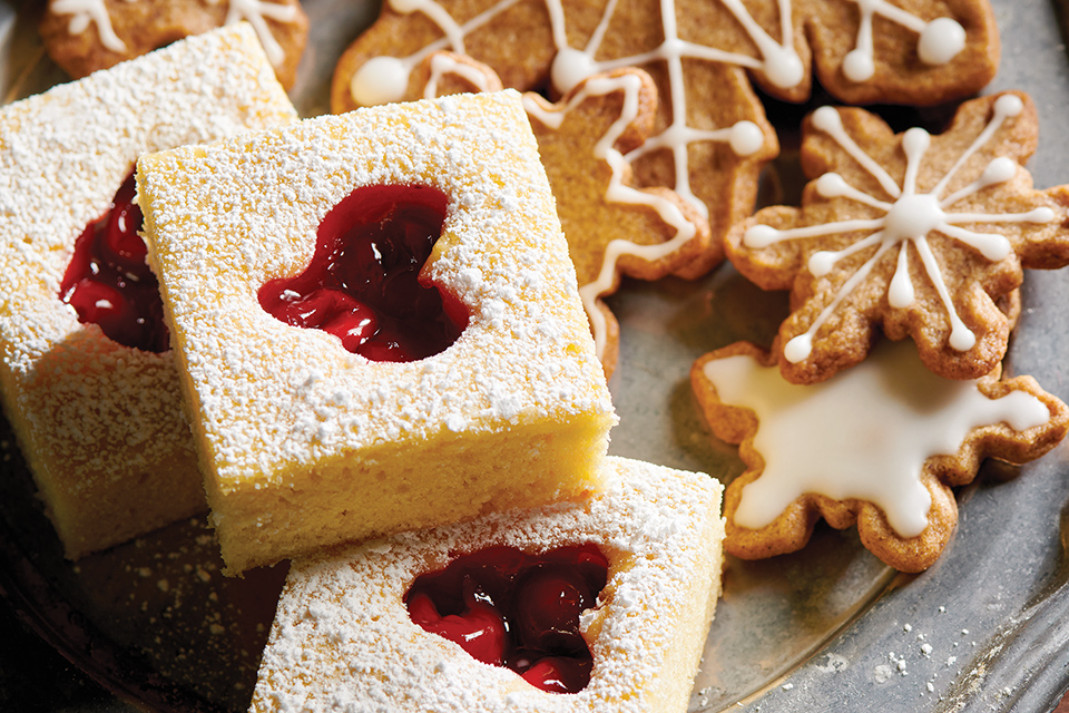 Mom’s cherry squares (photo by Megann Galehouse, food styling by Katy Hale, set styling by Megan McLaughlin)