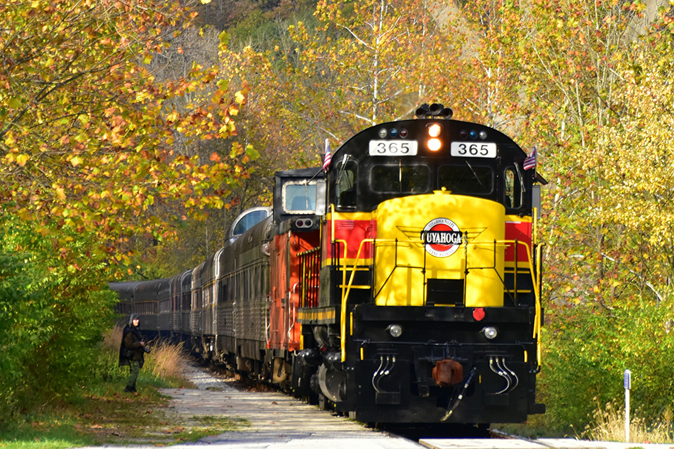 Cuyahoga Valley Scenic Railroad in the Fall (photo courtesy of CVSR, by Robert George)