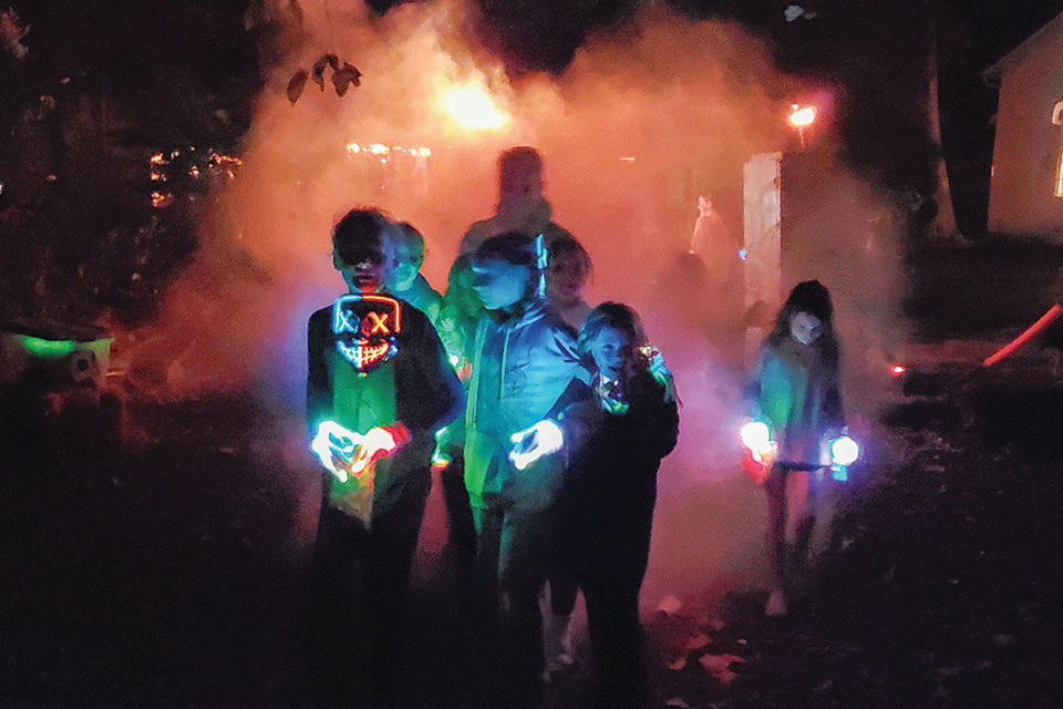 Kids at Haunted Village at Heritage Village Museum in Sharonville (photo courtesy of Heritage Village Museum)