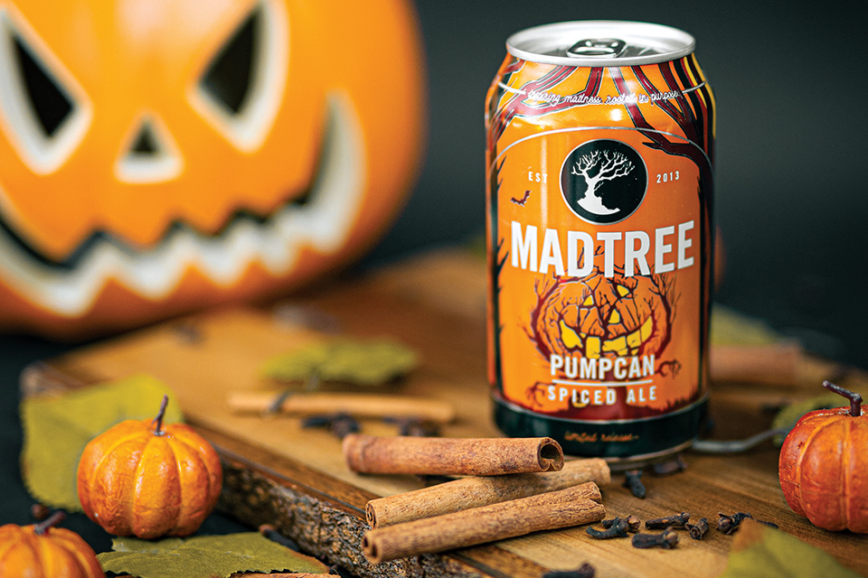 Cincinnati’s MadTree Brewing’s Pumpcan Spiced Ale (photo courtesy of MadTree Brewing)