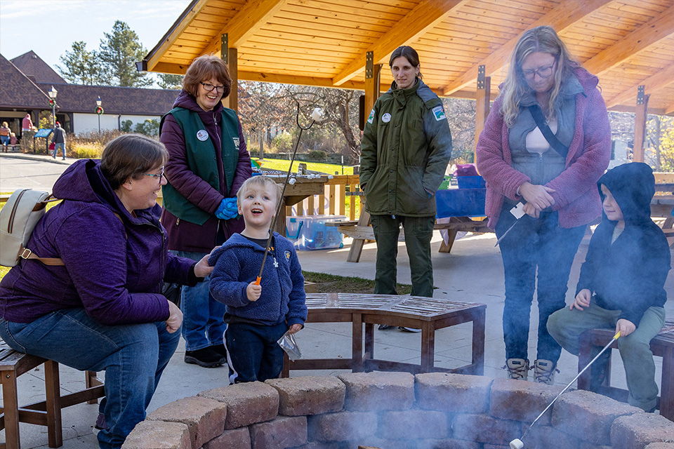 S'mores making at Candy Land: It's Wild in Ohio! (photo by Al Susinskas, courtesy of Lake Metroparks)