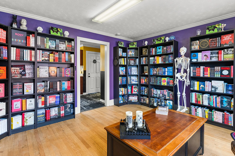 Black Cat Books Interior (photo courtesy Black Cat Books and Oddities)