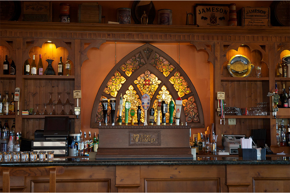 The bar at The Harp in Cleveland (photo courtesy of The Harp)