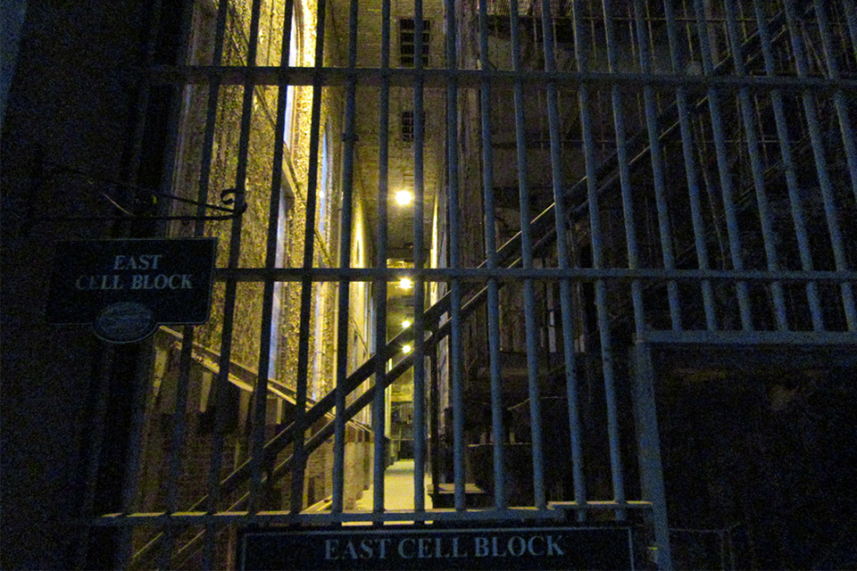 Cell Block at Ohio State Reformatory (photo courtesy of Ohio State Reformatory)