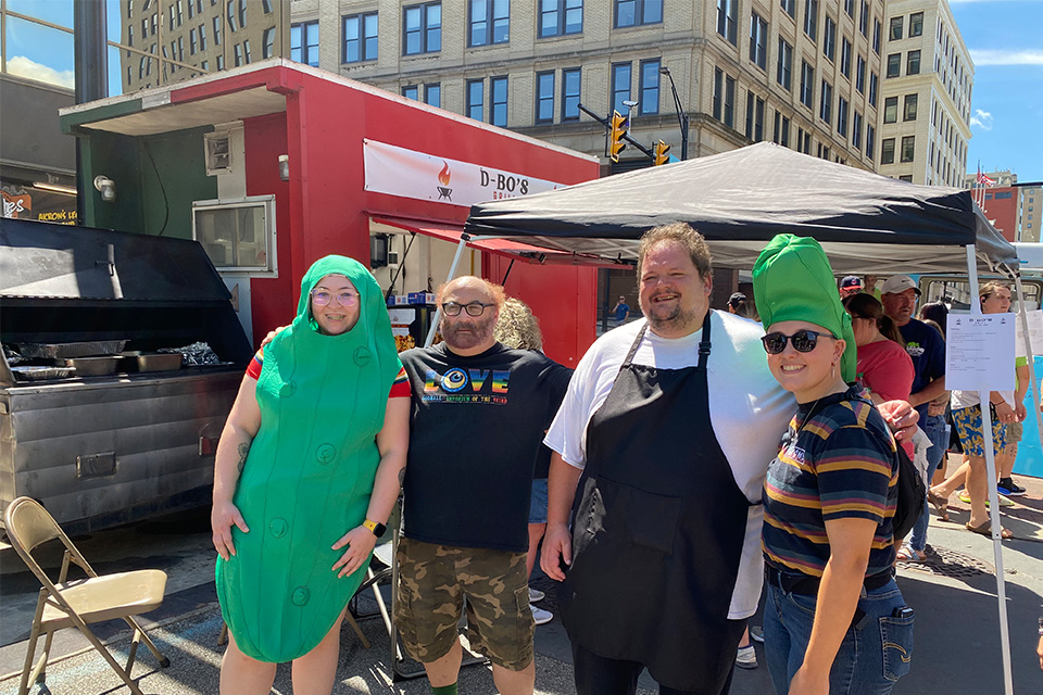 Guests at Akron Pickle Fest at Cascade Plaza (photo courtesy of Akron Pickle Fest)