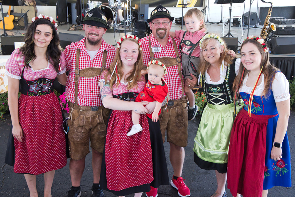 Costumed guests at Dayton's Germanfest Picnic (photo courtesy of Germanfest Picnic)