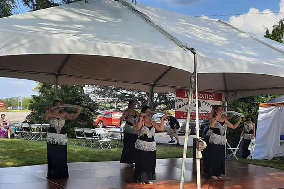 Dancers performing at the Greater Dayton Lebanese Festival (photo courtesy of the Greater Dayton Lebanese Festival)