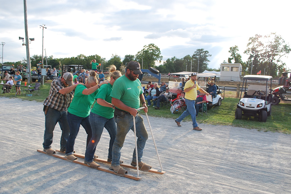 Competitors in the Corn Olympics at the Clinton County Corn Festival (photo courtesy of Clinton County Corn Festival)