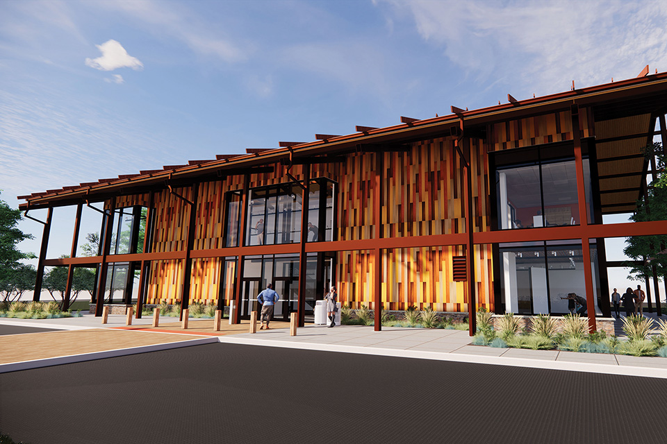 Rendering of Greene County’s Great Council State Park’s cultural interpretive center (photo courtesy of Ohio Department of Natural Resources)