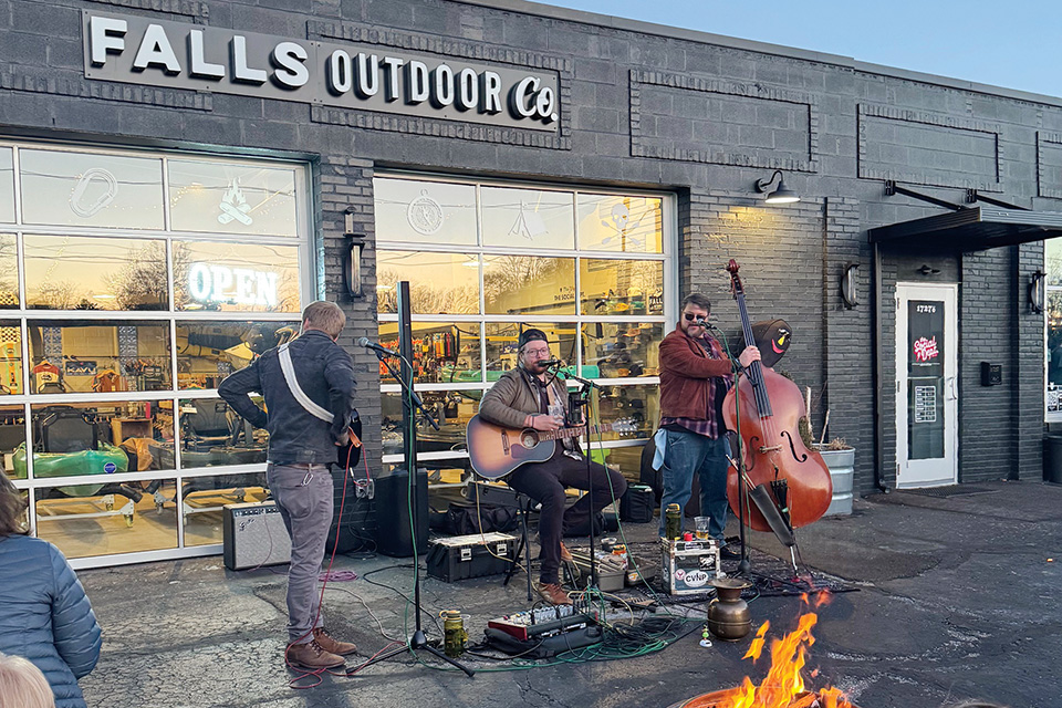 Concert at Falls Outdoor Co. in Cuyahoga Falls (photo courtesy of Falls Outdoor Co.)