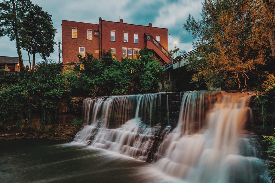 Chagrin Falls in Chagrin Falls, Ohio (photo by Nick Hoeller)