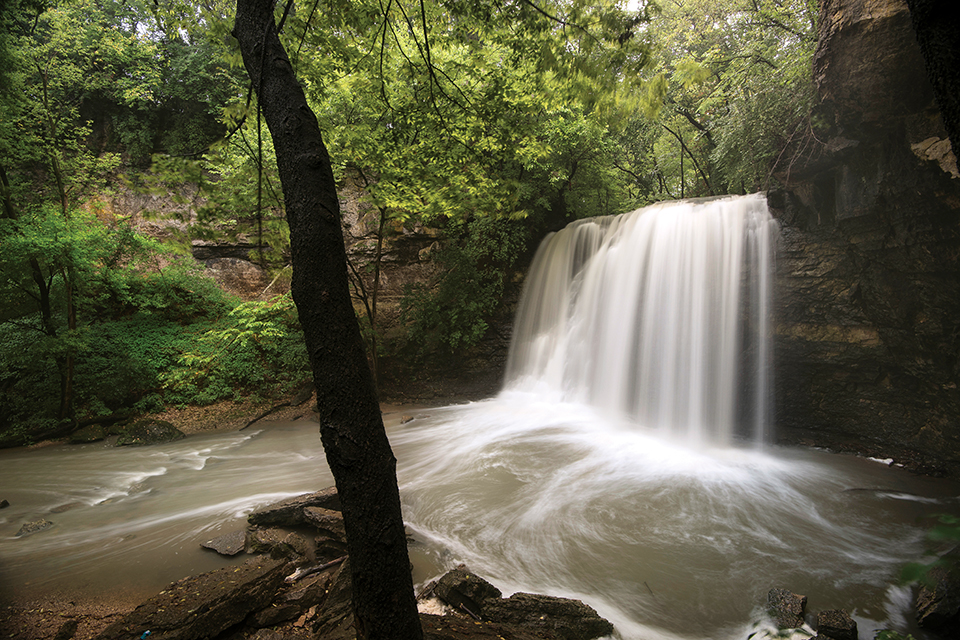 Hayden Falls in Dublin, Ohio (photo by Rick Barge)