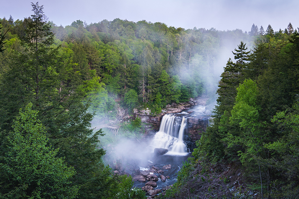 View of Blackwater Falls at West Virginia’s Blackwater Falls State Park (photo courtesy of Tucker County CVB)