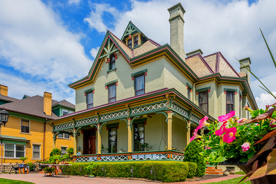 Caswell-Smith House in Julia-Ann Square Historic District in Parkersburg (photo courtesy of Visit Greater Parkersburg)