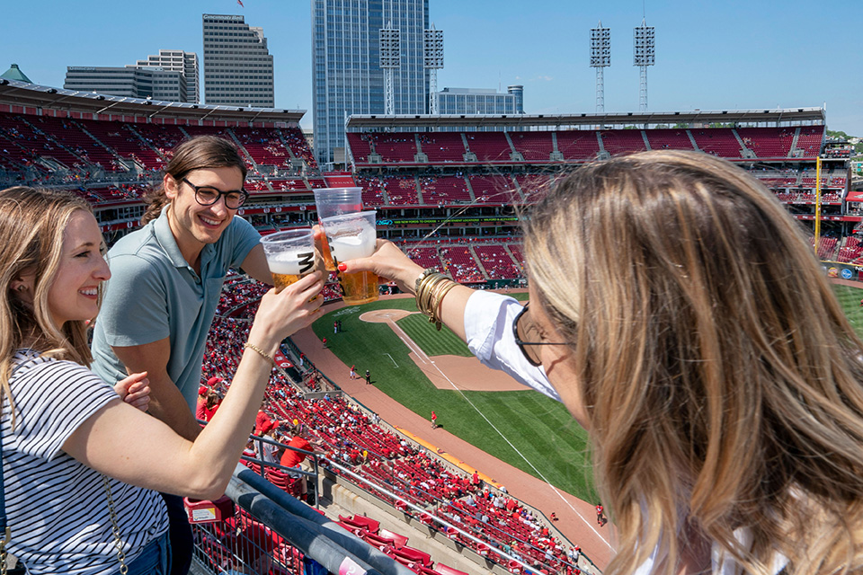 Fans at Great American Ball Park in Cincinnati (photo courtesy of Ohio: The Heart of It All)