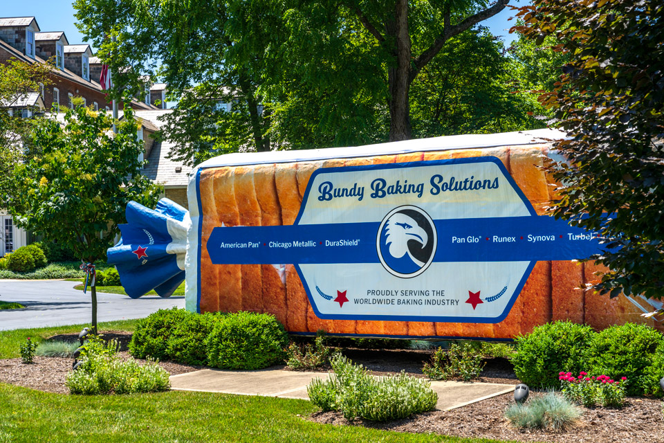 Bundy Baking Solutions’ World’s Largest Loaf of Bread in Urbana (photo by Doug Hinebaugh)