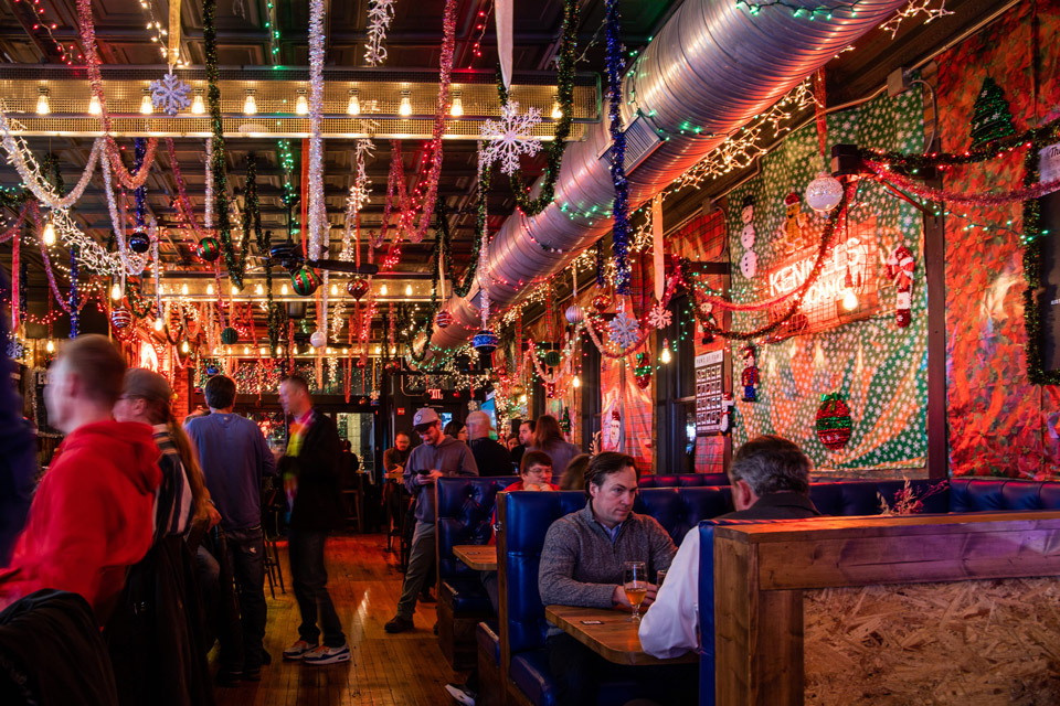 Holiday bar at BrewDog Short North in Columbus (photo courtesy of BrewDog Short North)