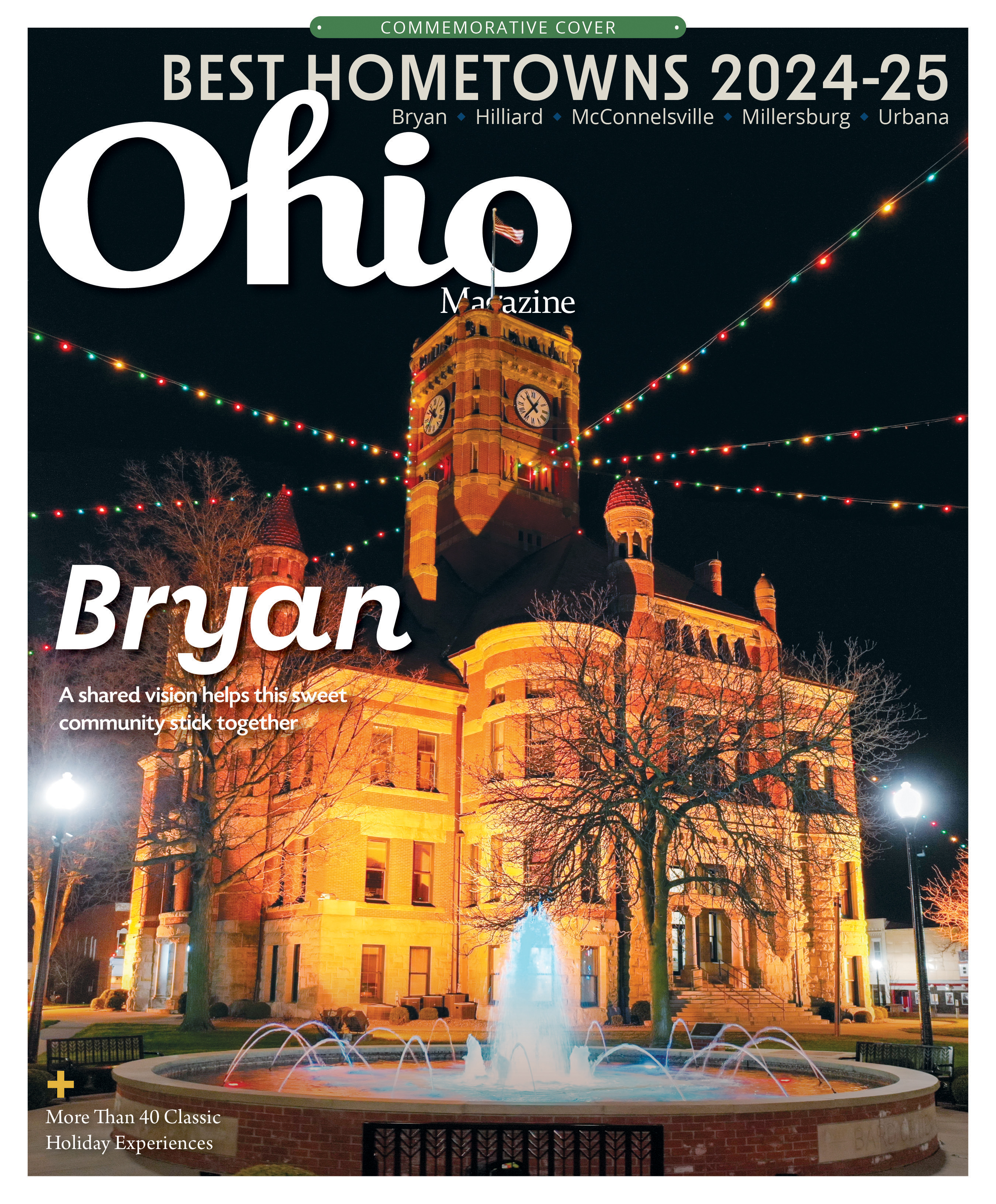 November-December 2024 Bryan Best Hometowns cover (photo by Jeremy Williams of Williams Aerial Media)