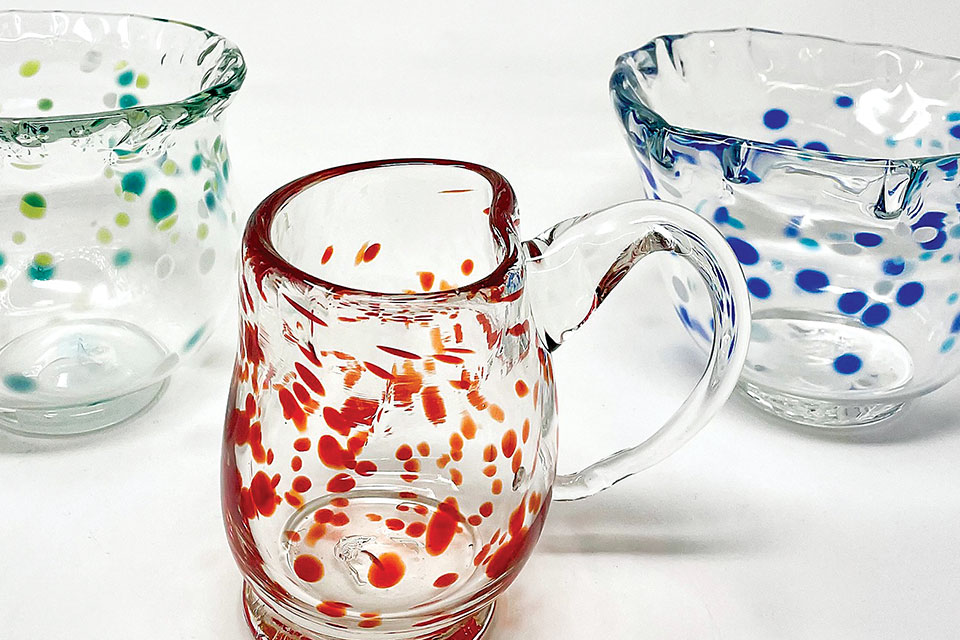 Neusole Glassworks glassware (photo courtesy of Neusole Glassworks)