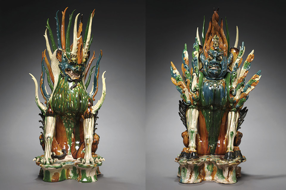 “Tomb Guardians” from the Cleveland Museum of Art’s “Demons, Ghosts, and Goblins in Chinese Art” exhibit (photo courtesy of the Cleveland Museum of Art, gift of various donors to the Department of Asian Art [by exchange])